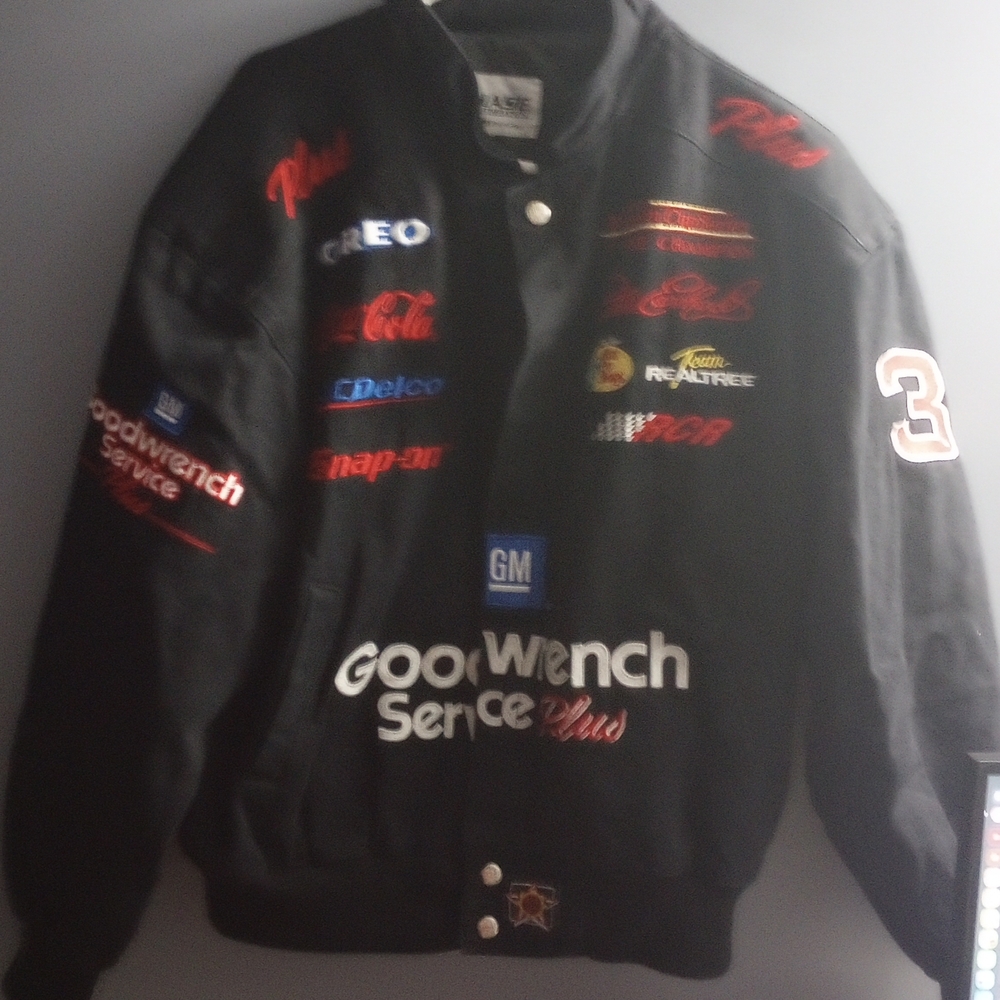 Chase Authentics Black Varsity Jacket with Logos